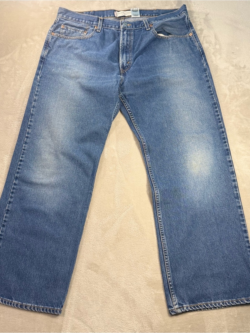 Levi's 529 Low Rise Straight Jeans Men's Sz 38x30 Blue Y2K